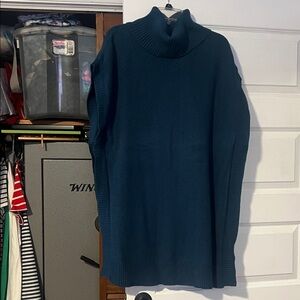 Matilda Jane Teal Turtleneck Sweater Vest, pullover.